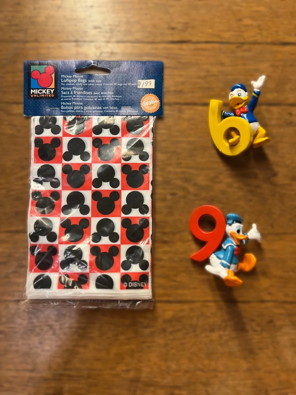 Disney Mickey Silhouette Treat Bags and Cake Toppers